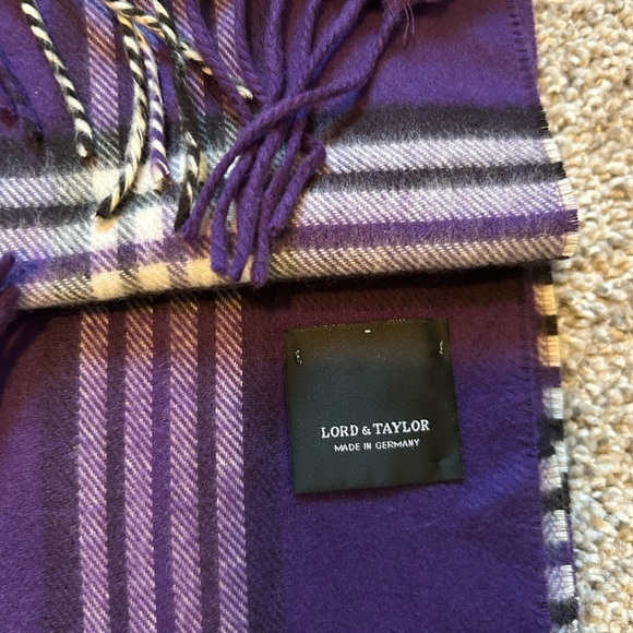 Lord and TayloR purple plaid scarf - Picture 2 of 4